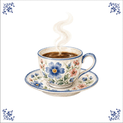 Le café fleuri