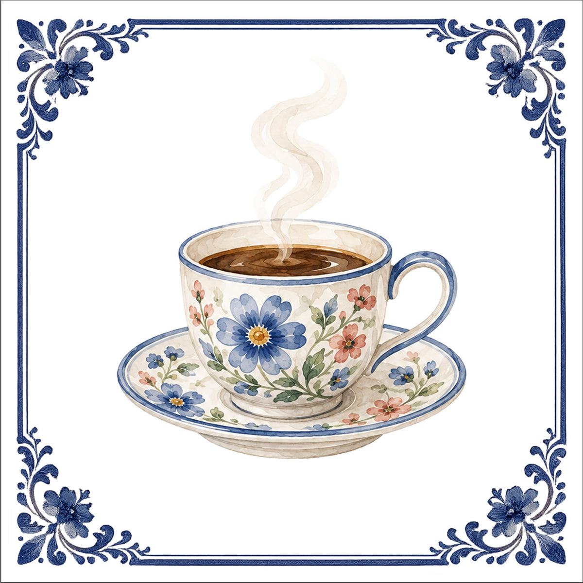 Le café fleuri
