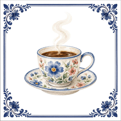 Le café fleuri