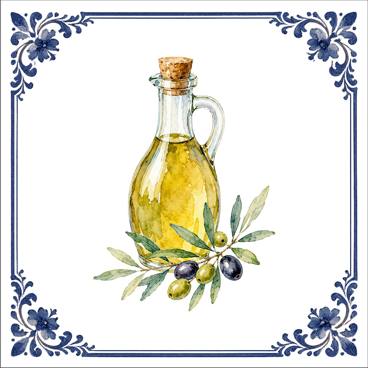 Coquelicot rouge Art Nouveau