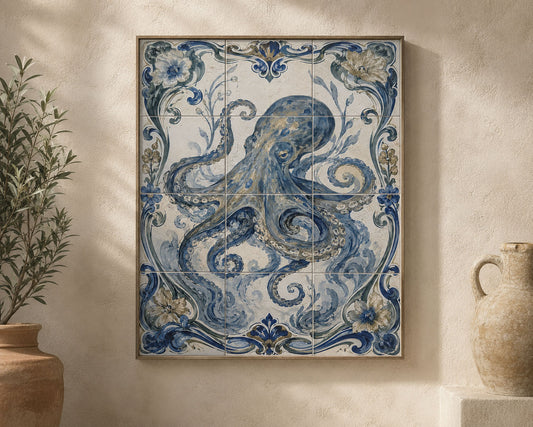 Le Poulpe Bleu - Composition signature –  12 carreaux
