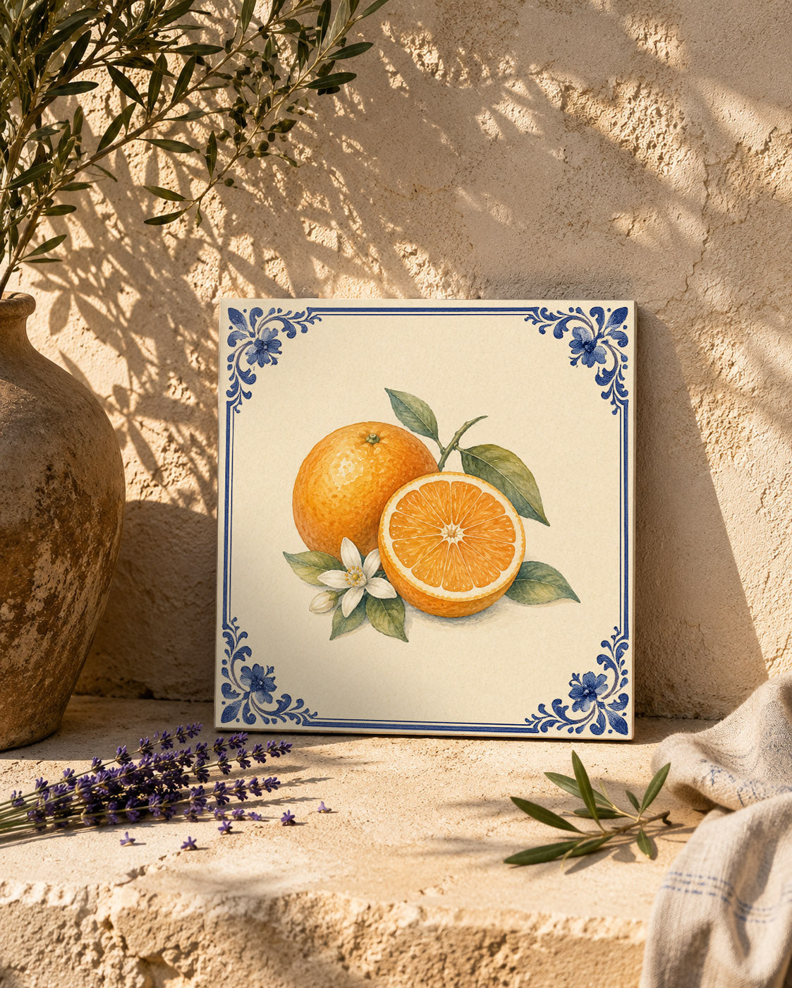 Orange à fleurs