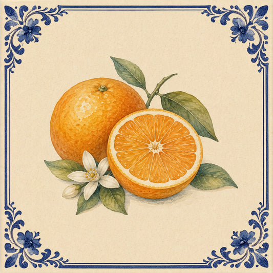 Orange à fleurs
